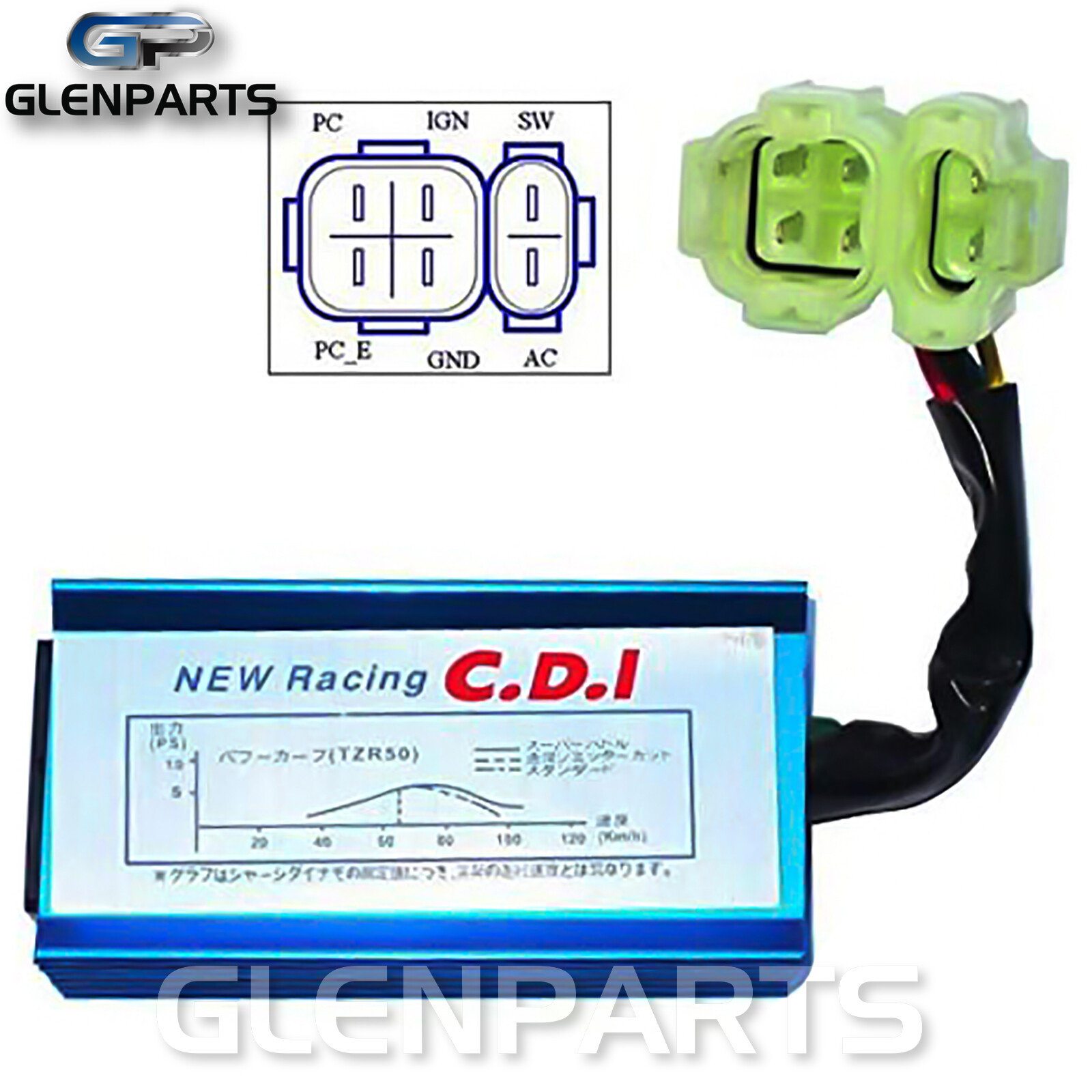 Racing CDI Box 6pin Ignition Coil Carburetor 24mm for 50cc-150cc Scooter Go Kart