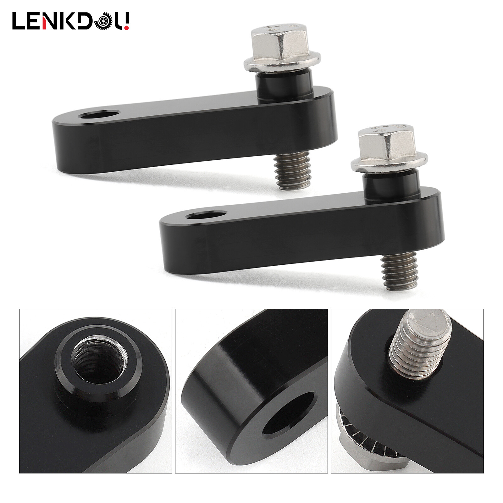 Pair Passenger Foot Peg Relocation Mount Kit For Harley Softail FXST FLST 86-17