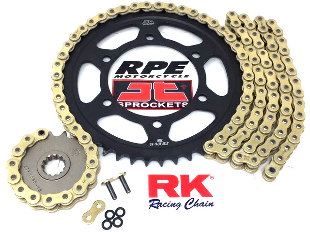 1996-24 SUZUKI DR650 SE Quick Accel RK XRE 520 X-Ring GOLD CHAIN & SPROCKETS KIT