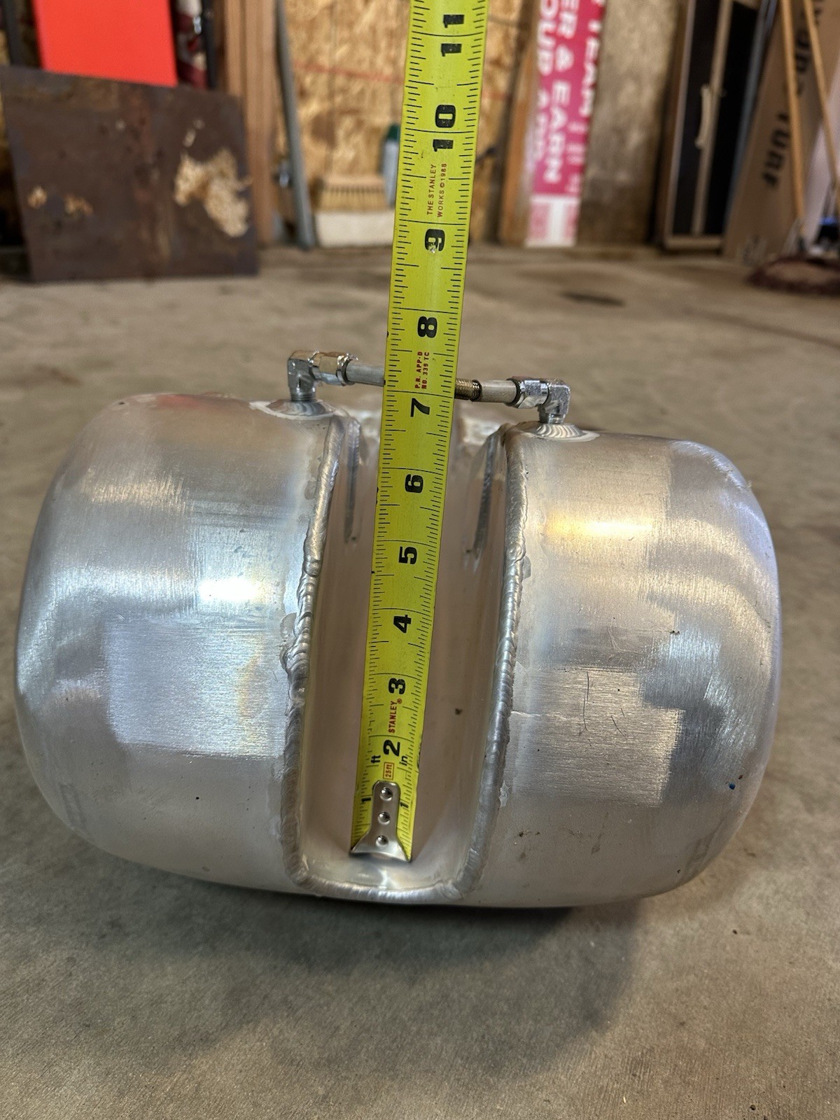 Custom ALUMINUM motorcycle Gas Tank