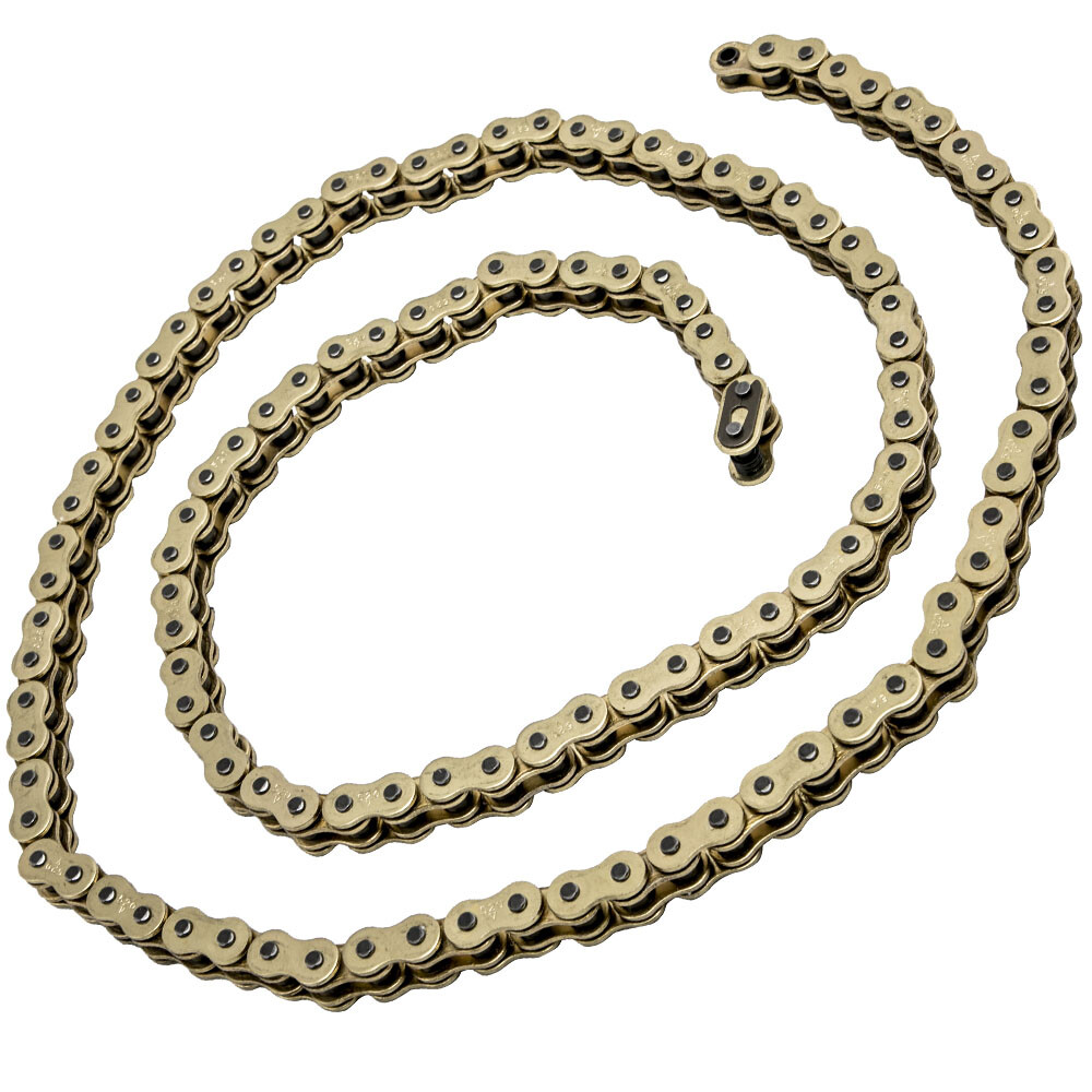 520 Pitch 120 Links Motorcycle ATV Dirt Bike Drive Chain Alloy Steel Gold