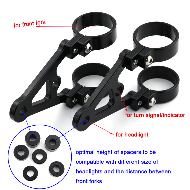 Headlight Brackets Front Fork Mount Aftermarket Fit For Yamaha MT 09 13-20