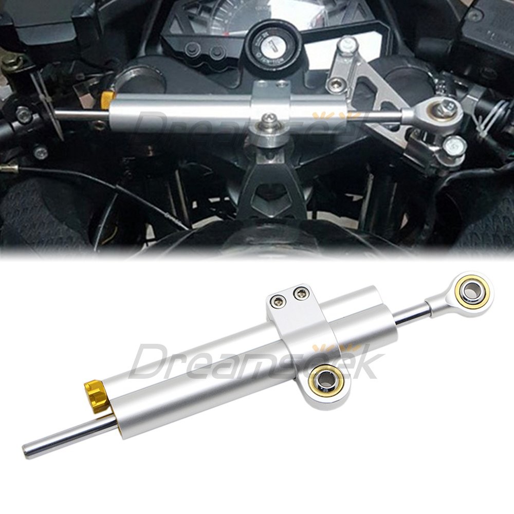 Motorcycle Steering Damper Linear Stabilizer Universal BMW Yamaha Safety Control