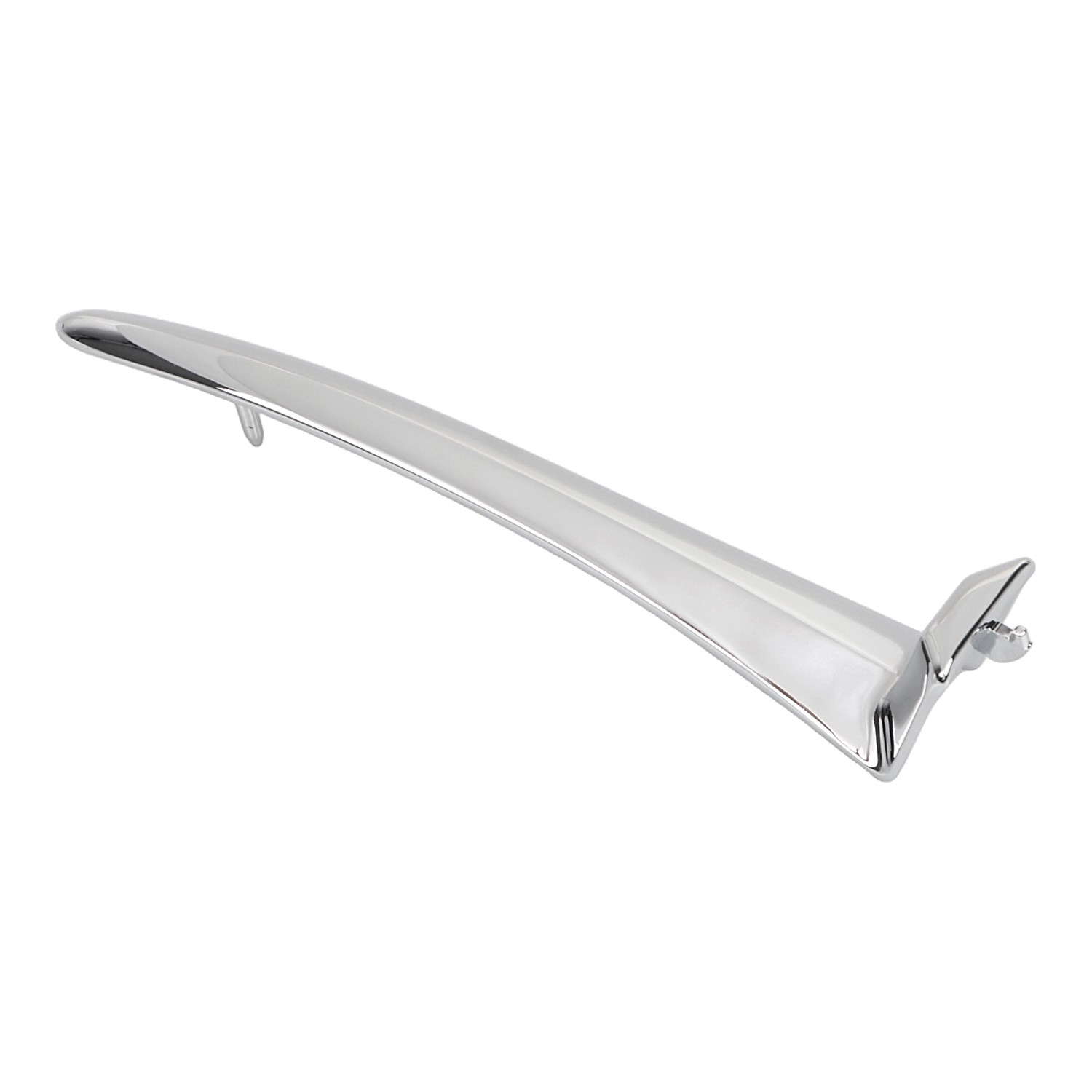 Chrome Zinc Alloy Top Headlight Cover Trim Spear Fit For Harley Road King FLHR