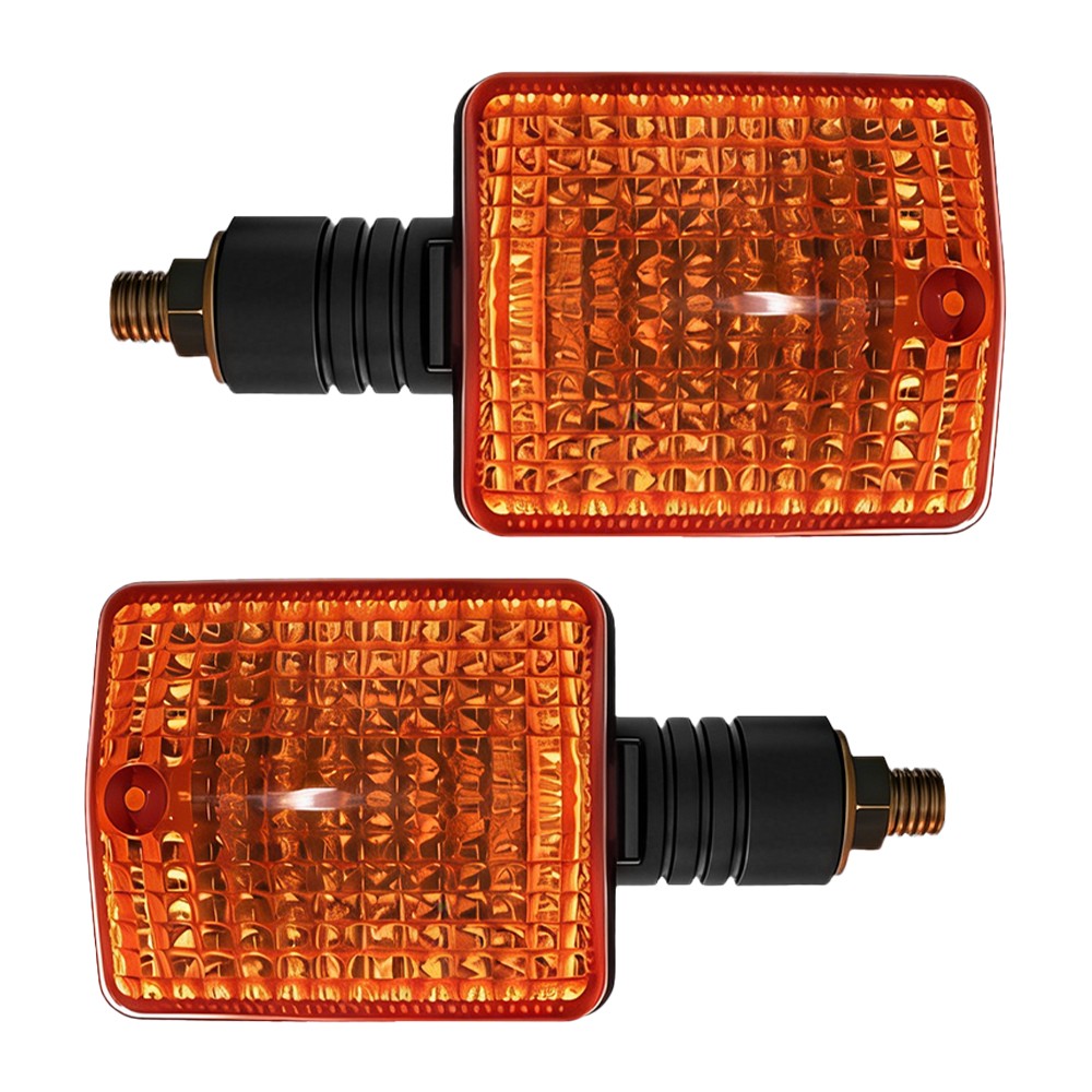 Pair Motorcycle Amber Turn Signal Lights Blinker for Honda NX125 NX250 1988-1990