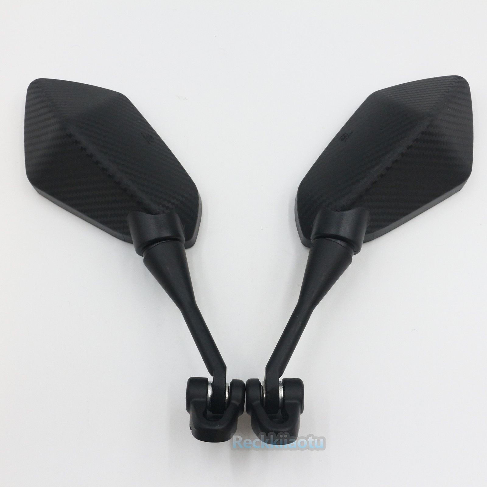 Pair Left & Right Rearview Side Mirrors for Honda CBR250R CBR300R CBR500R Carbon