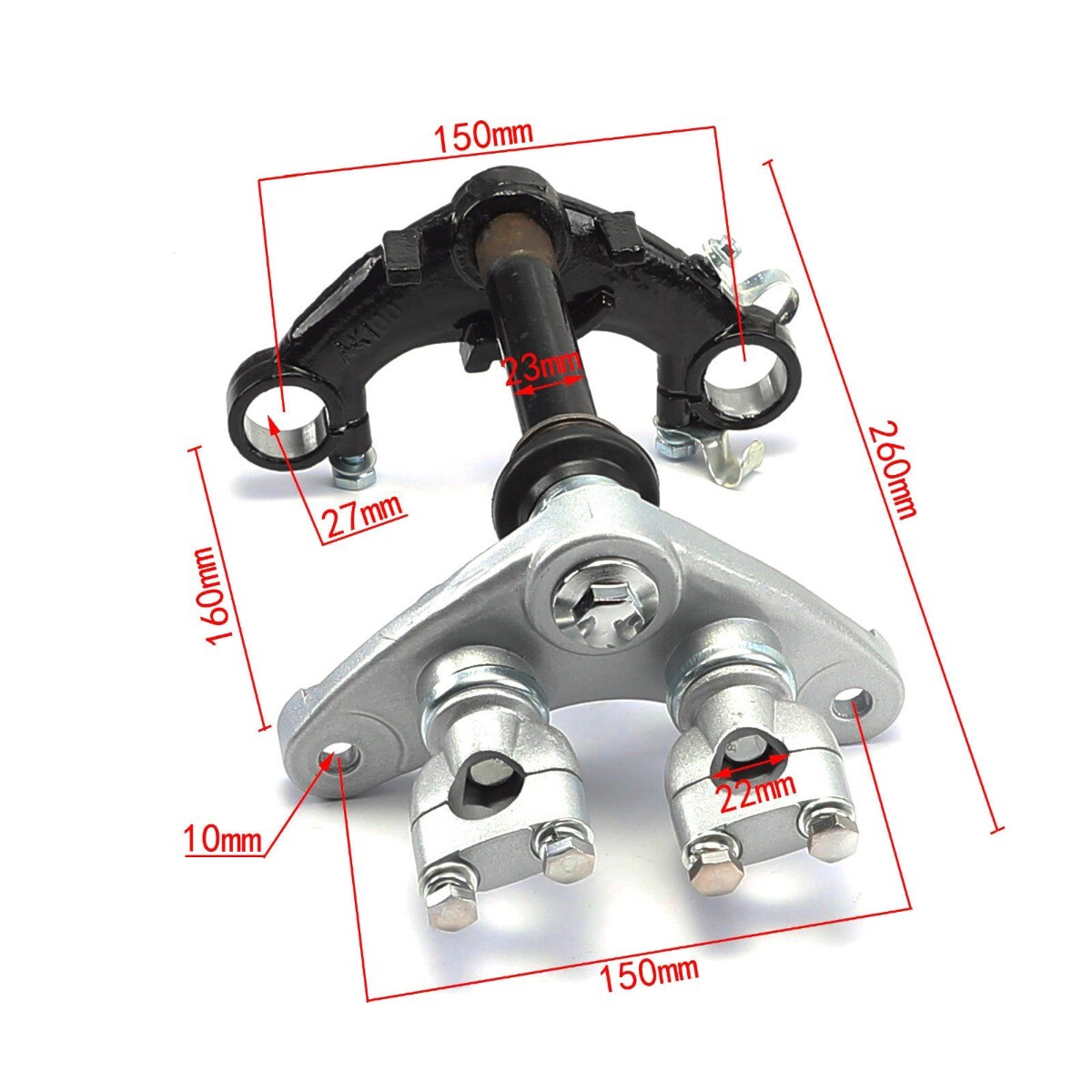 Triple Tree Set Handlebar Riser Mount Clamp for Pit Dirt Bike Taotao DB10 CRF50