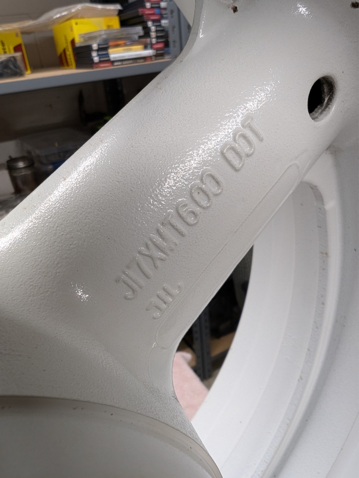 98-03 Suzuki TL1000R Rear 6 inch Wide Wheel Rim OEM White Hayabusa SRAD GSXR