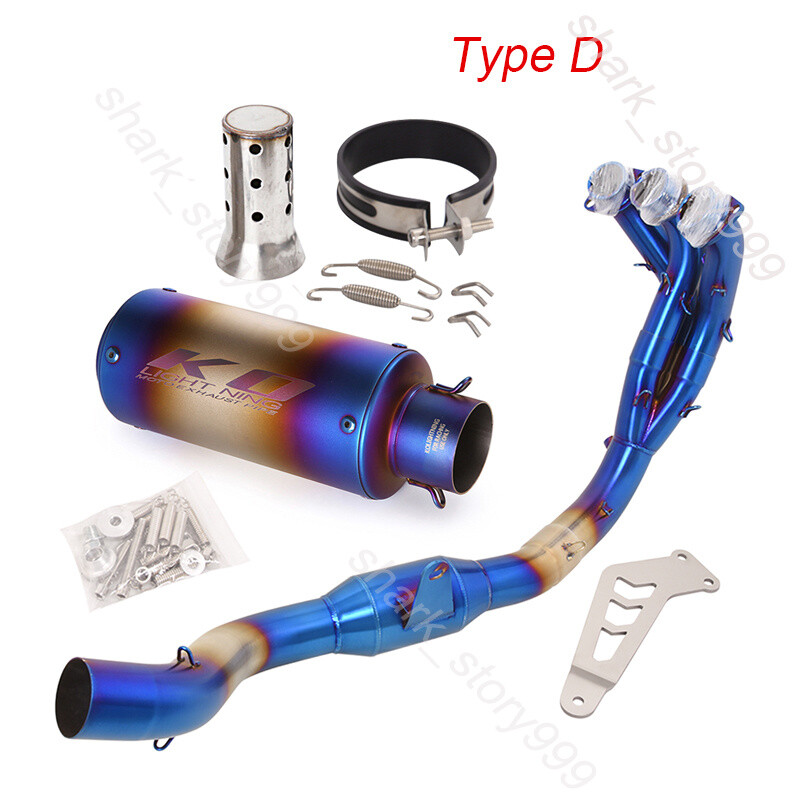 Full System Front Pipe Slip For Yamaha MT09 FZ09 20-23 Exhaust Muffler DB Killer
