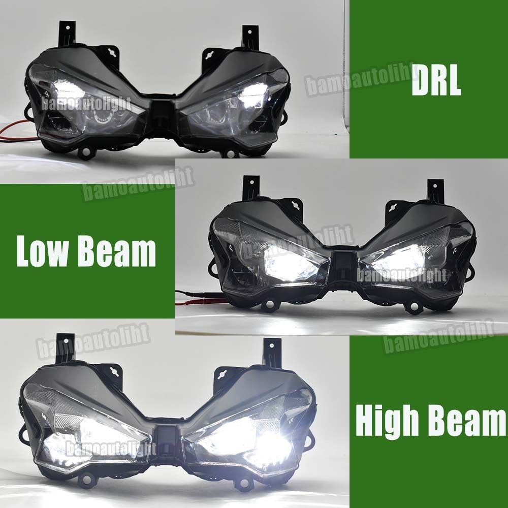 LED Headlight Assembly for KAWASAKI NINJA500/Ninja 500 SE ABS EX500 2024 2025