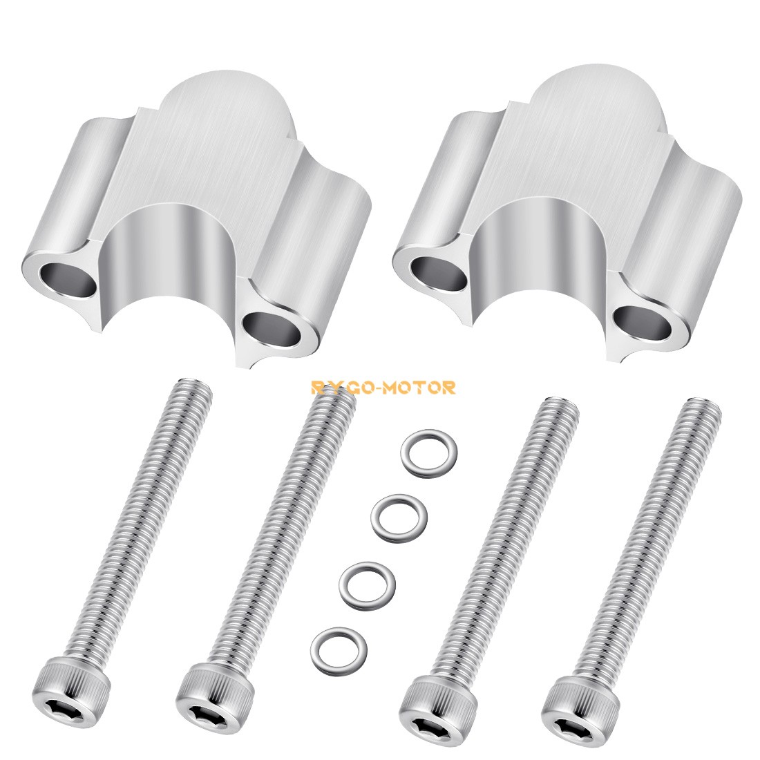 7/8″ Silvery Handlebar Risers 30mm Height for Motorcycle & ATV ATV Dirt Bike