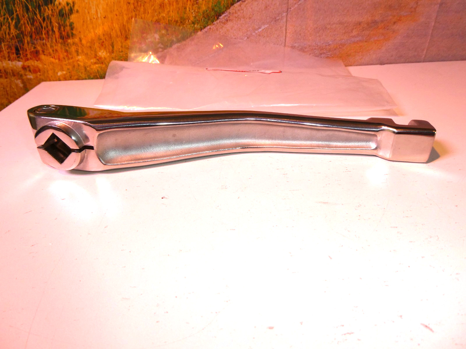 Harley Kick Start Arm Polished Stainless Steel Shovel FL FX XL V-Twin 17-0284 F3