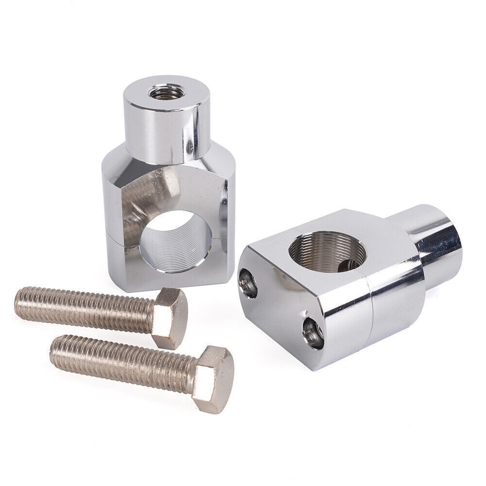 1in 25mm Motorcycle Handlebar Riser Clamp Mount For Harley Dyna Touring Softail