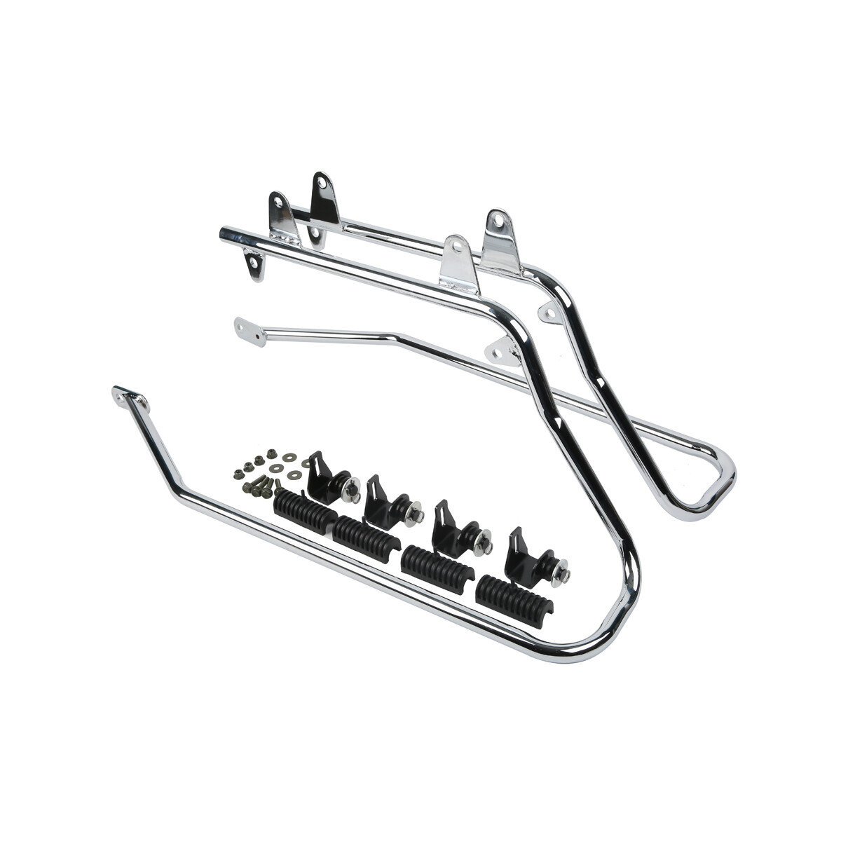 Red Hard Saddlebag Bags With Conversion Bracket Fit For Harley Softail 1984-2017