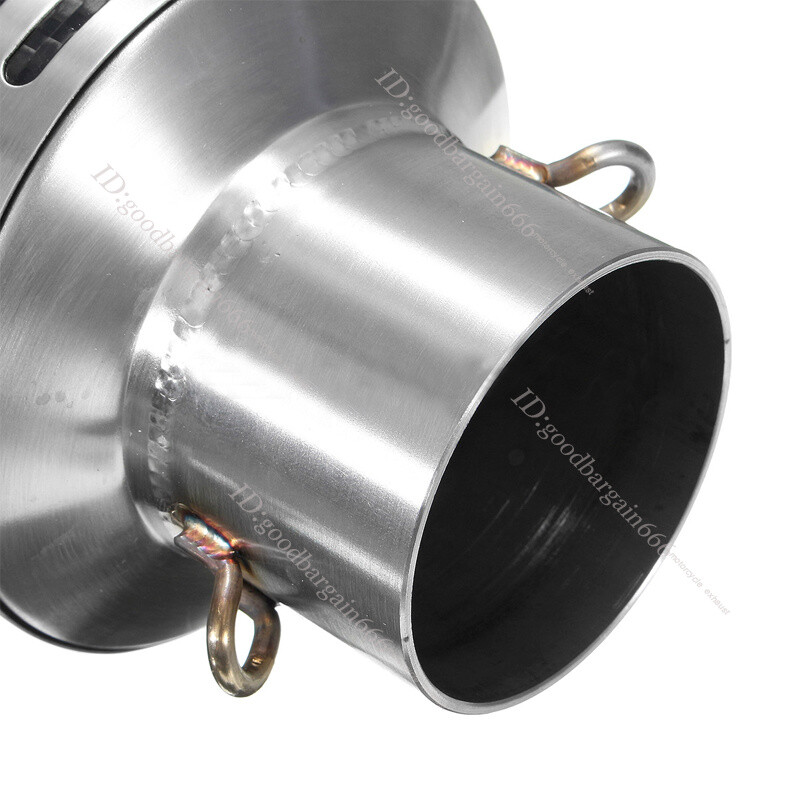 Carbon Fiber 51mm Muffler Motorcycle Universal Exhaust Pipe with DB Killer 350mm