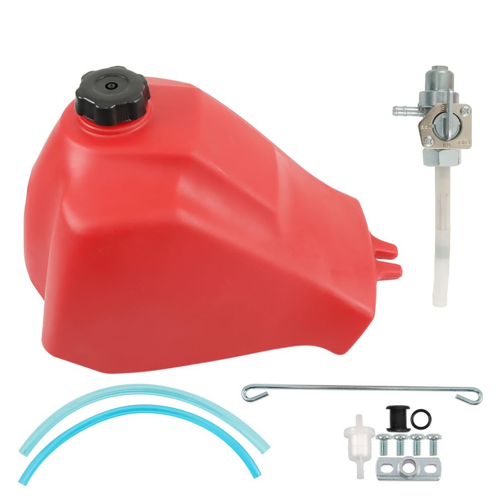 For Honda ATC200ES For Big Red ATC185S ATC200 ATC200M Red Plastic Gas Fuel Tank