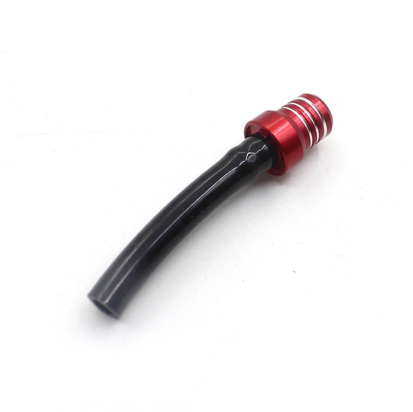 KKE Gas Fuel Tank Cap Valve Vent Breather Hose Black Tube CNC ATV DirtBike Red