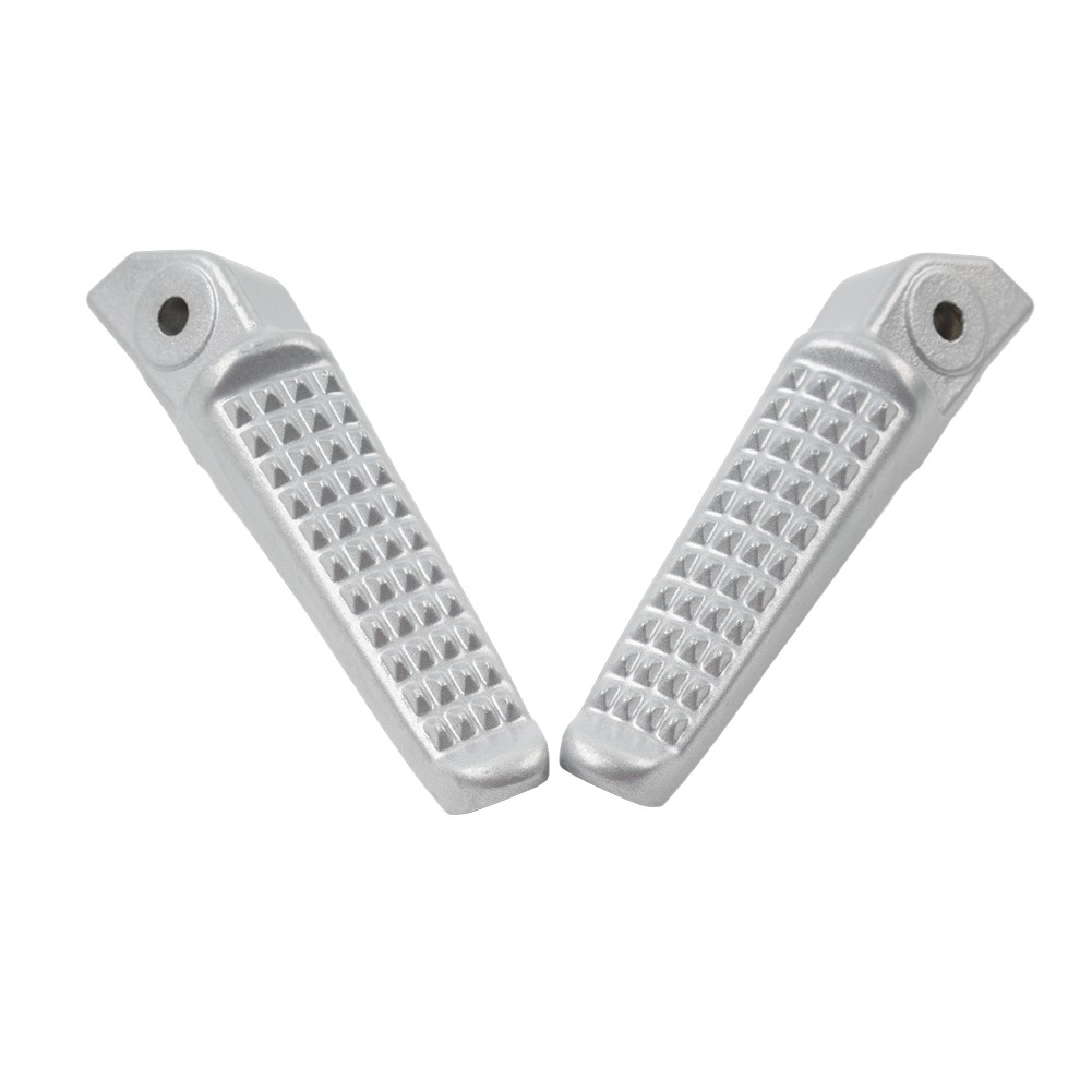 1Pair For Honda Grom MSX125 Universal Motorcycle Rear Foot Pegs Footrests Sliver