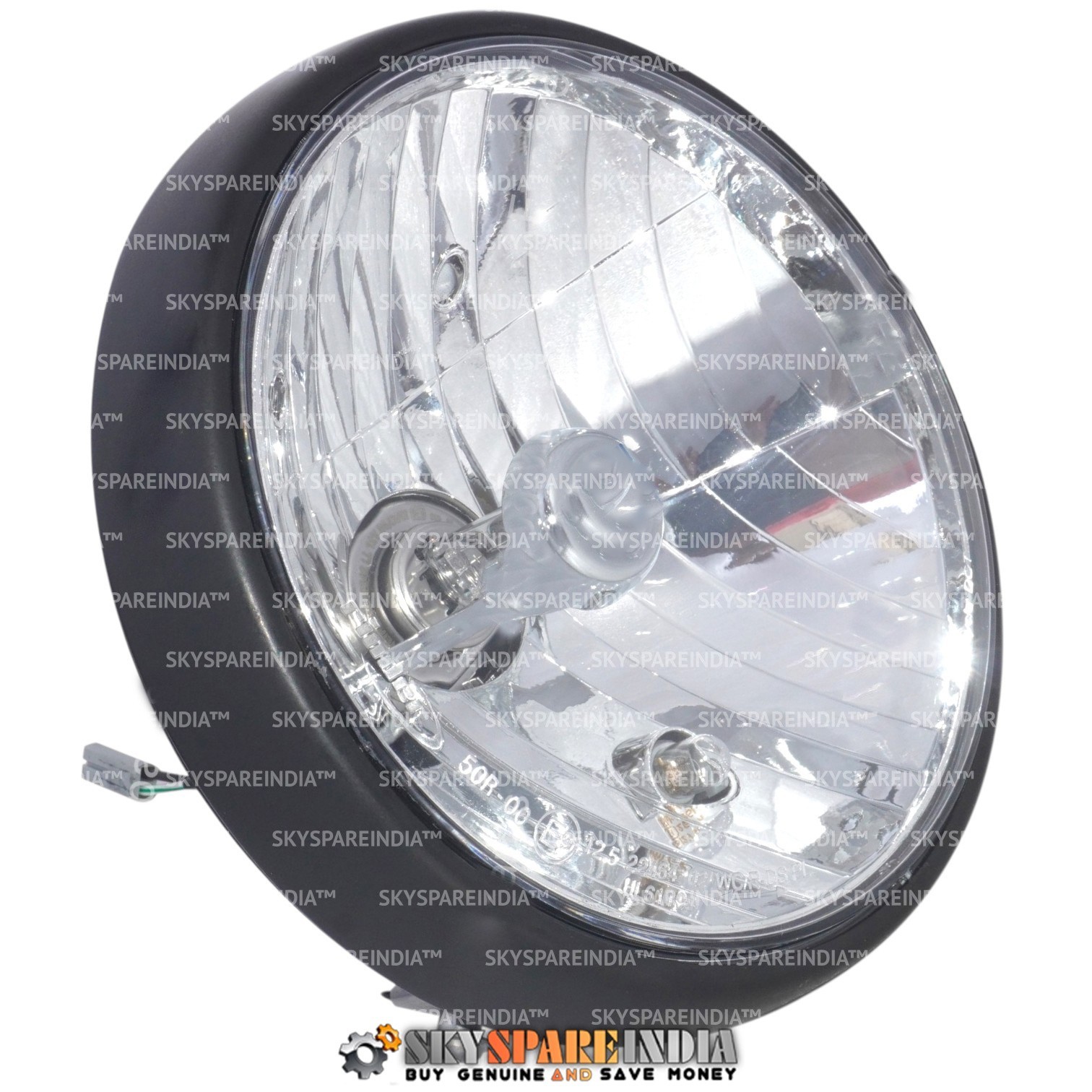 Headlamp Assay With Bulb Compatible With Royal Enfield Hunter 350 RAN00126