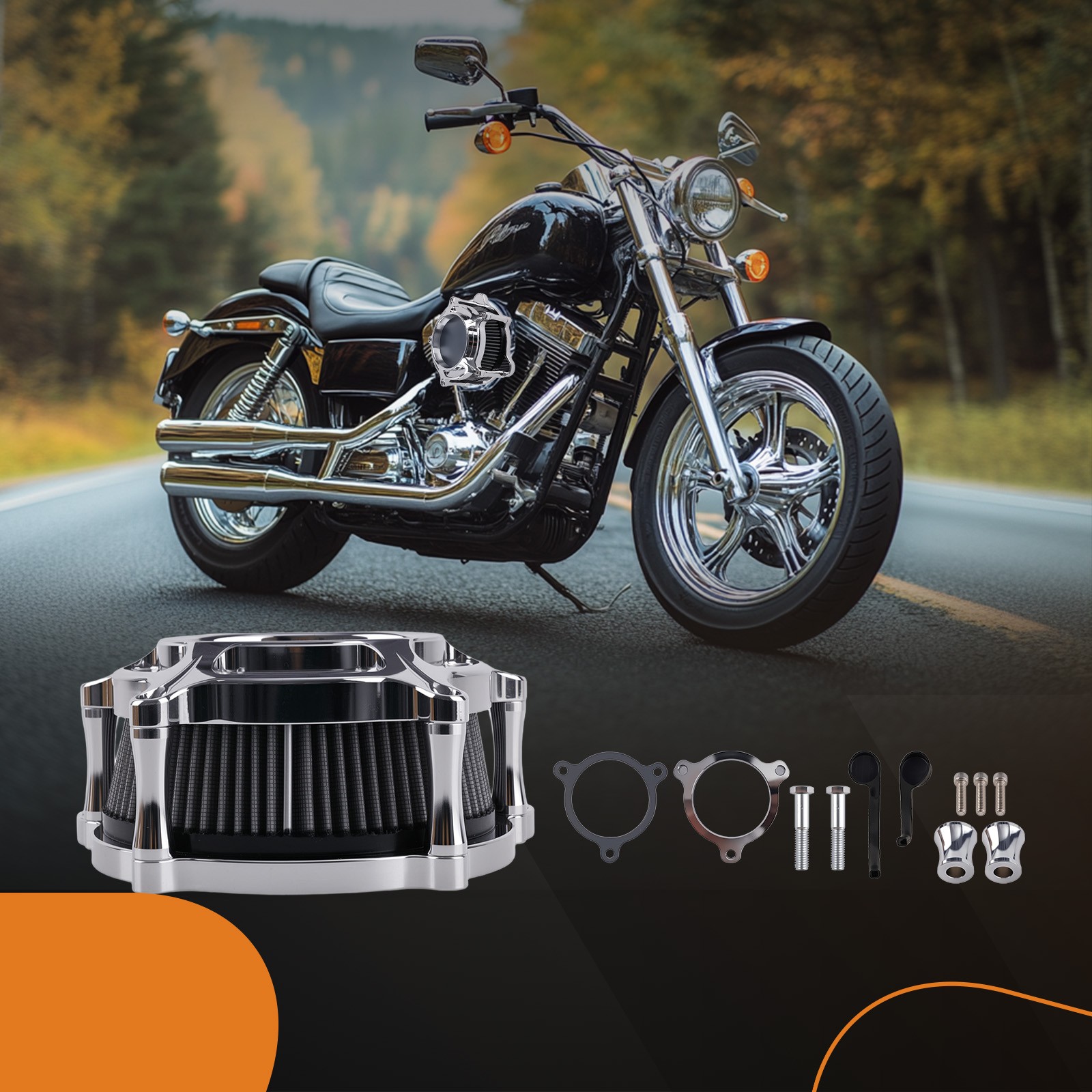 High Flow Air Cleaner for Harley Touring Road Glide Street Glide 2017-2024