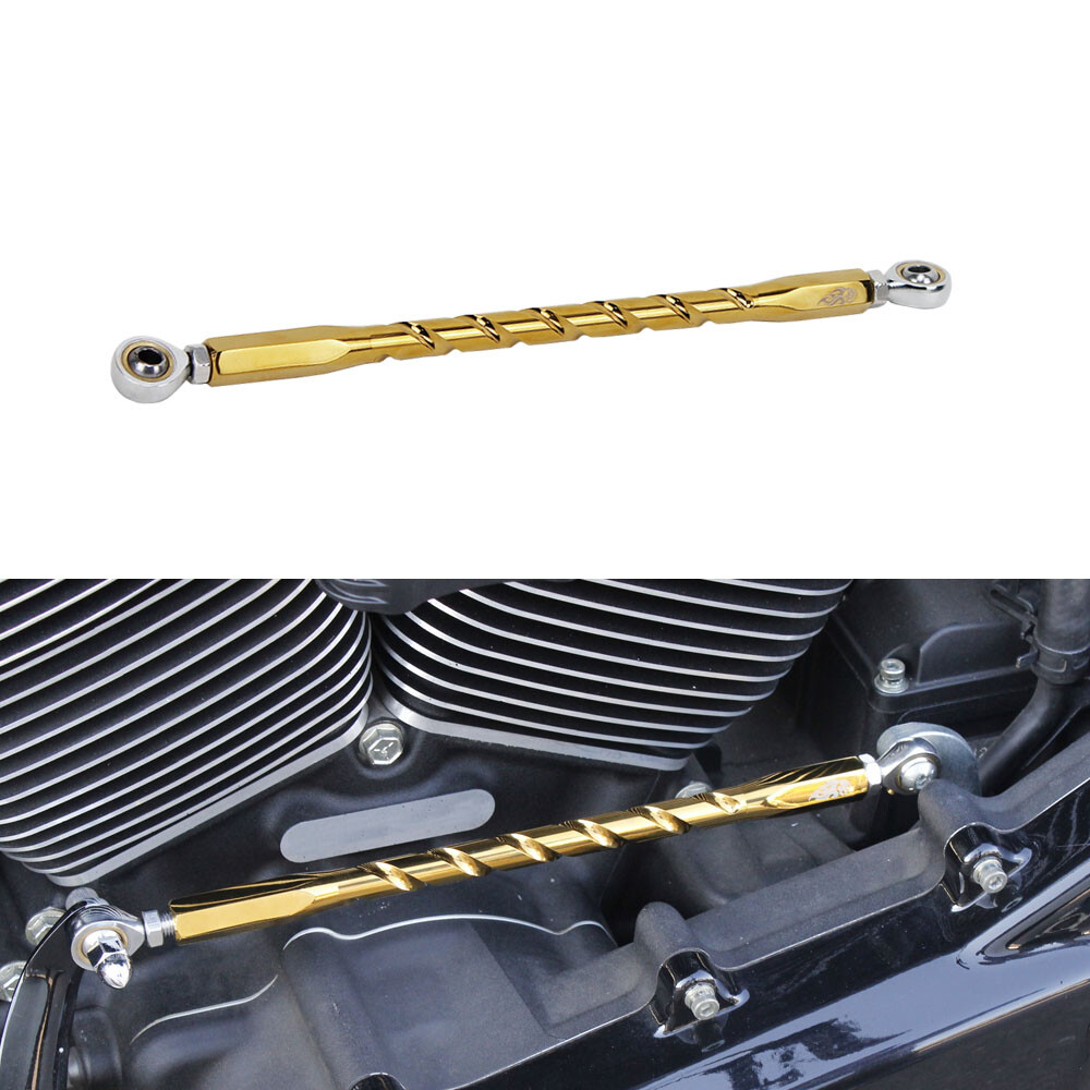 Gold Gear Shift Linkage Rod Link for Harley 1986-2024 Softail FL FX Touring FLH