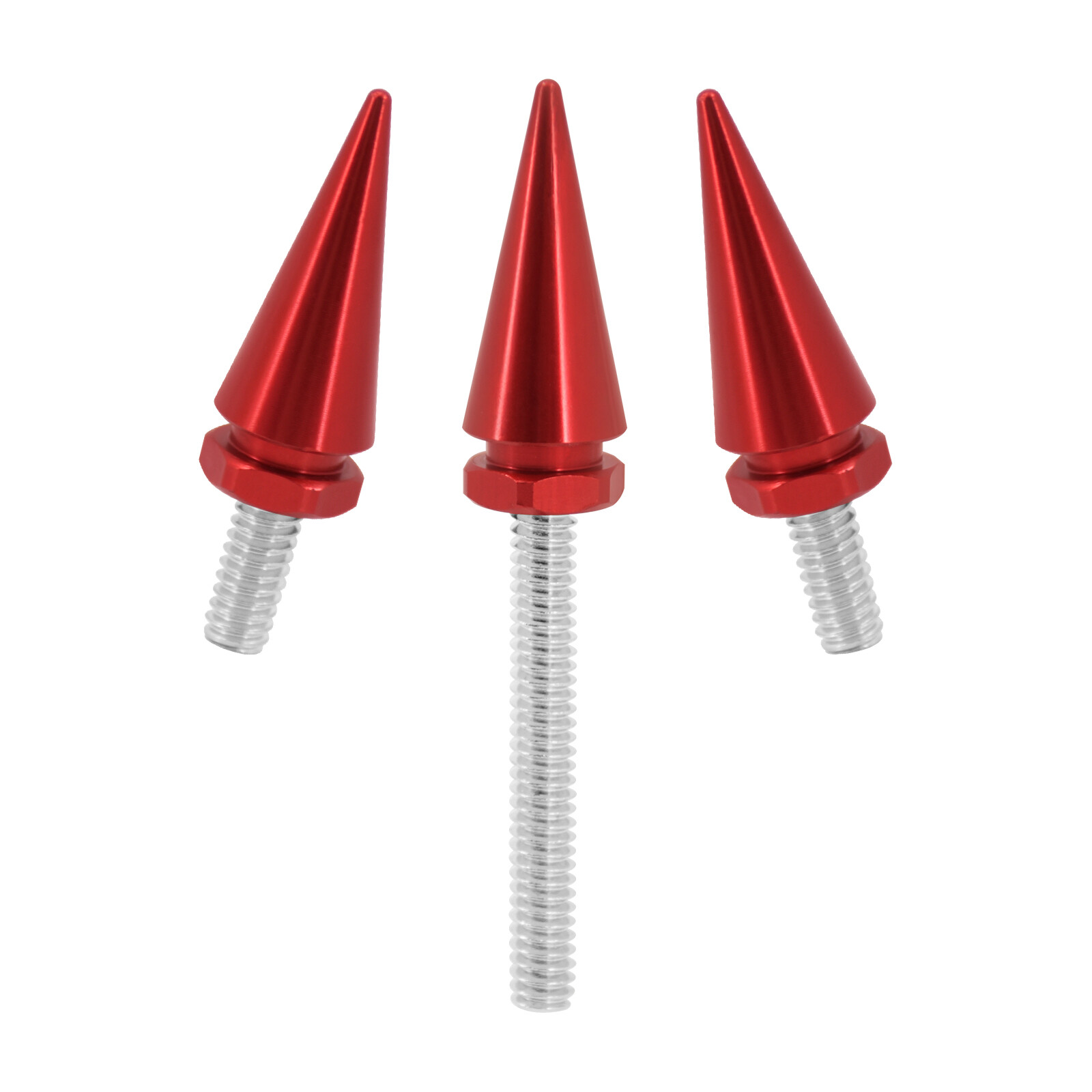 3x Red Spike Windscreen Windshield Screws For Harley 14-23 Street Electra Glide