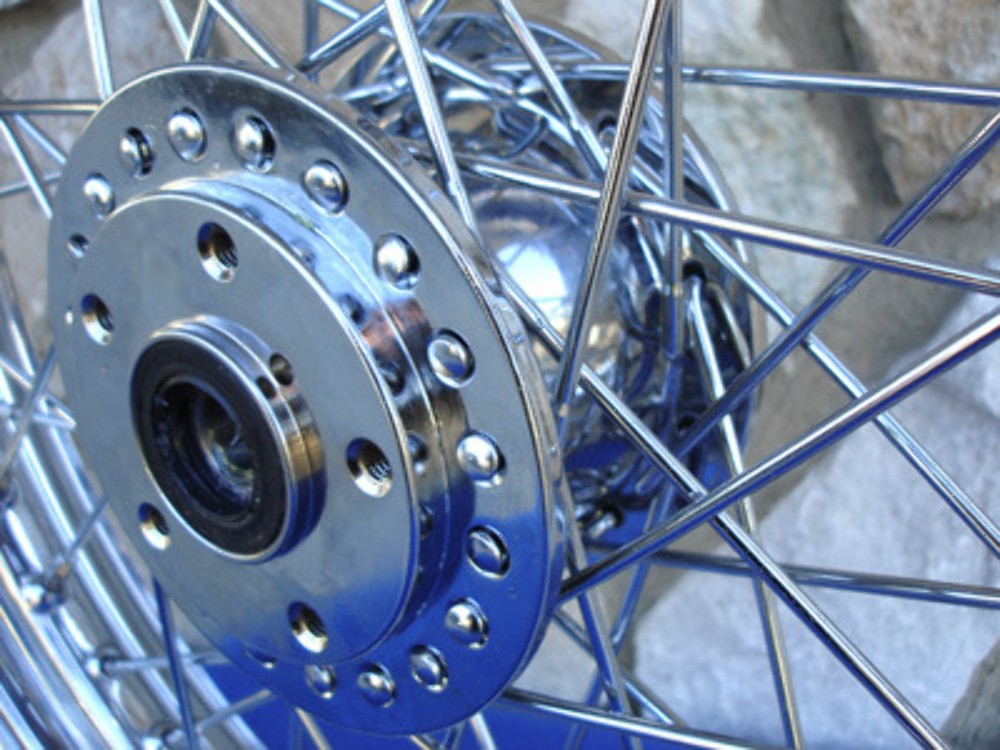 40 SPOKE WHEEL SET FOR HARLEY DYNA SPORTSTER FXR NARROW GLIDE 1984-99