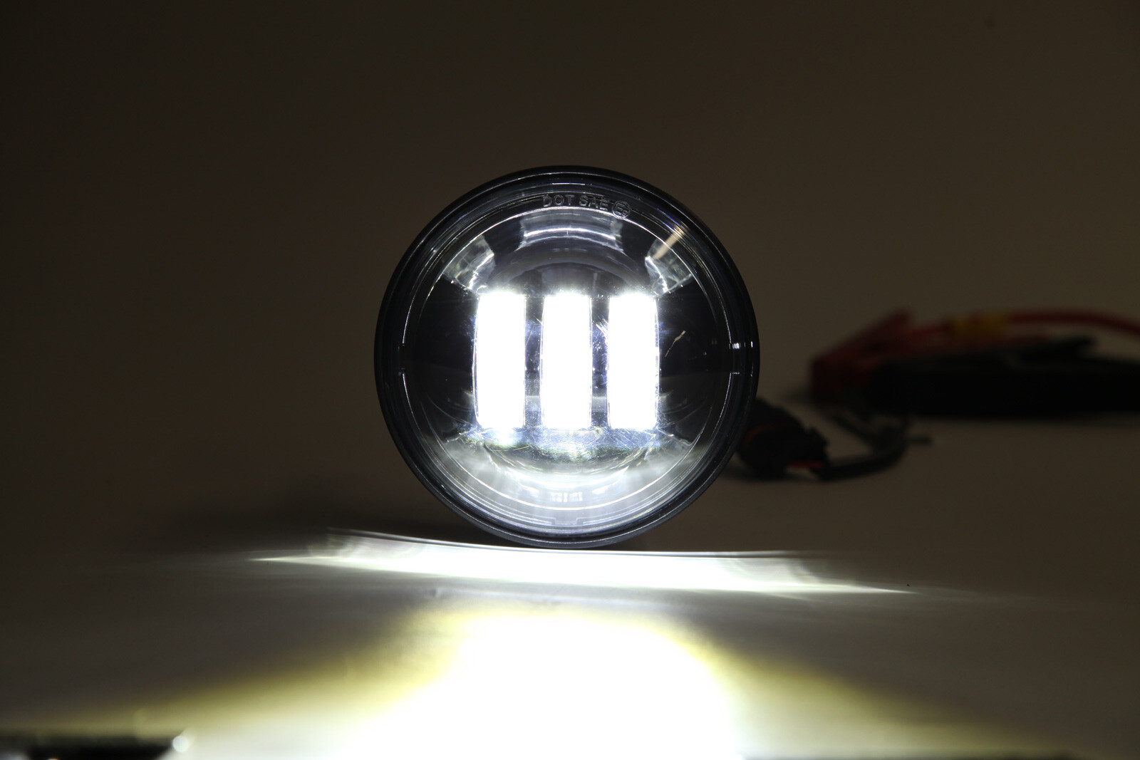 Pair Black 4.5″ Inch LED Passing Lamp Spot Fog Lights For Victory Cross Country