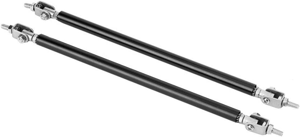 2pcs Adjustable Black 7.87-13 Front Lip Strut Rod Bumper Splitter UnColor: Black