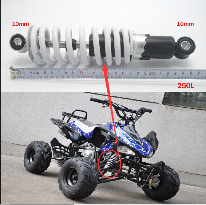 9.8 in. 250mm Rear Shock Absorber Suspension QUAD DIRT BIKE ATV BUGGY Go Kart