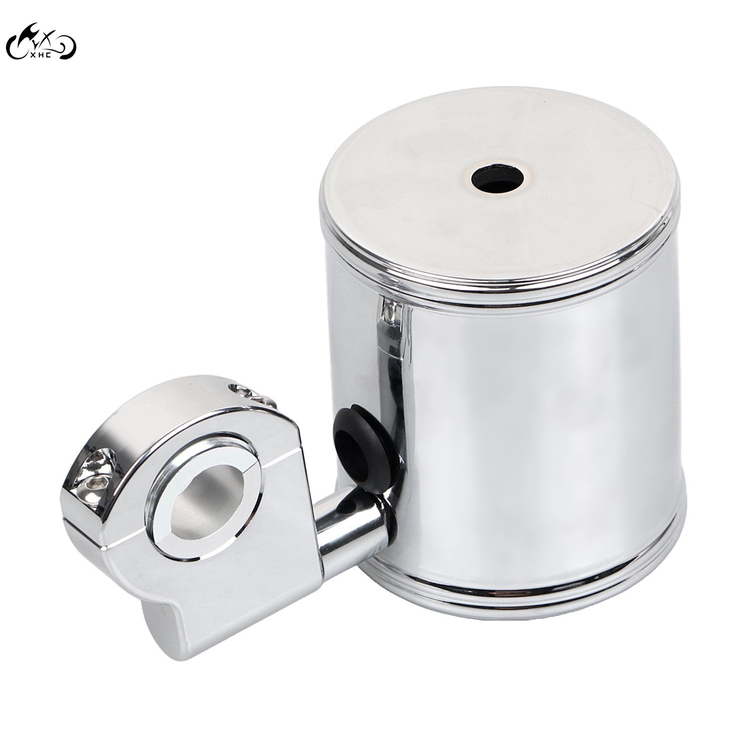 Motorcycle Cup Holder Handlebar Drink Bottle Holder Chrome For Harley Universal