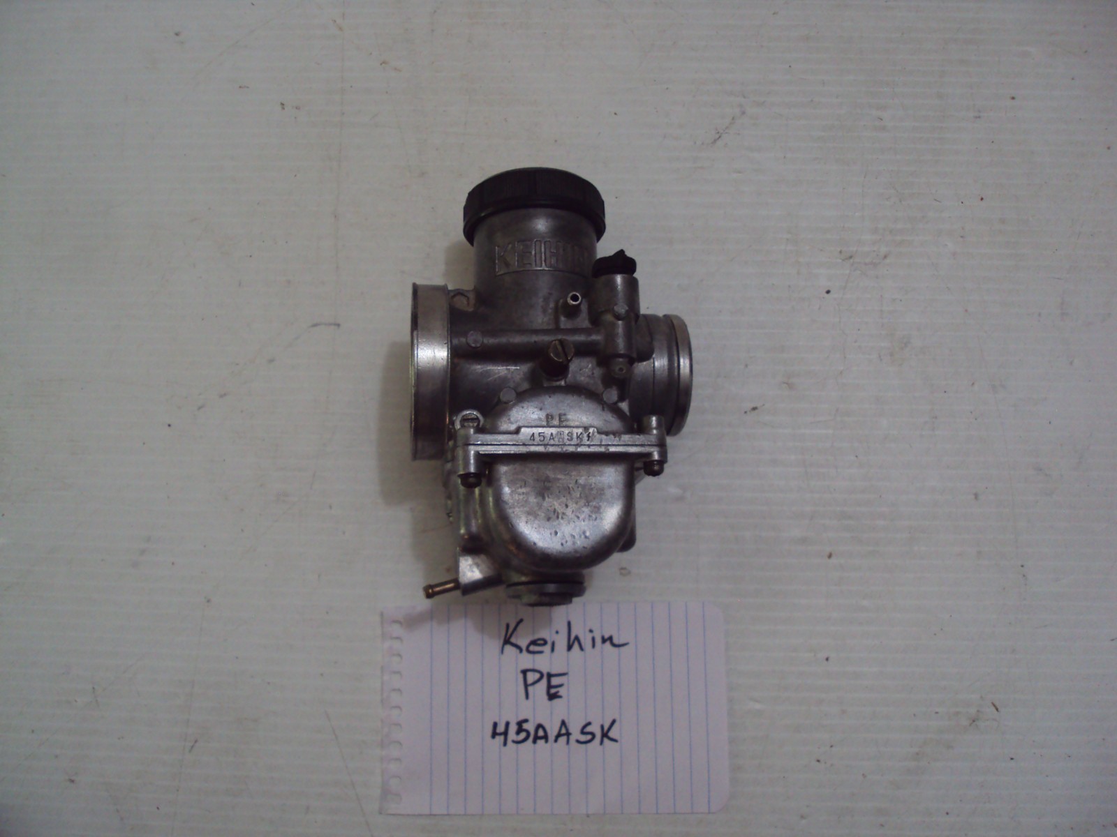 OEM Keihin PE 45AASK motorcycle carburetor, Honda, Kawasaki, 38mm, Very Nice