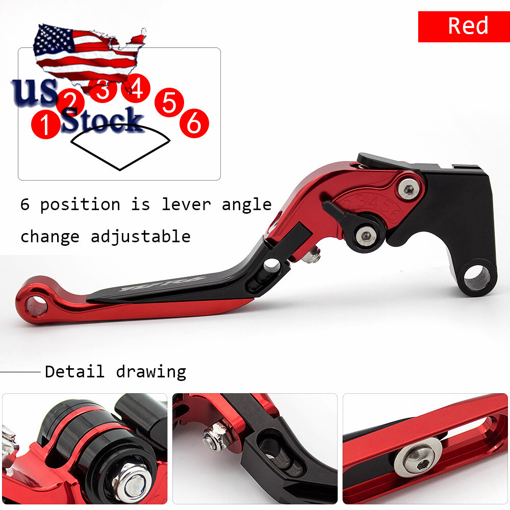For Yamaha R6S CANADA VERSION 2007-2009 Red Folding Extend Brake Clutch Levers