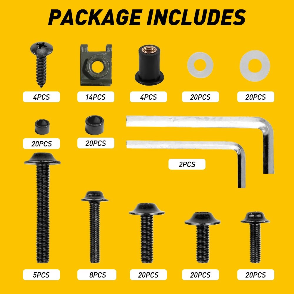 For Suzuki GSXR600 GSXR750 2001 2002 2003 Complete Fairing Bolts Screws Nuts Kit