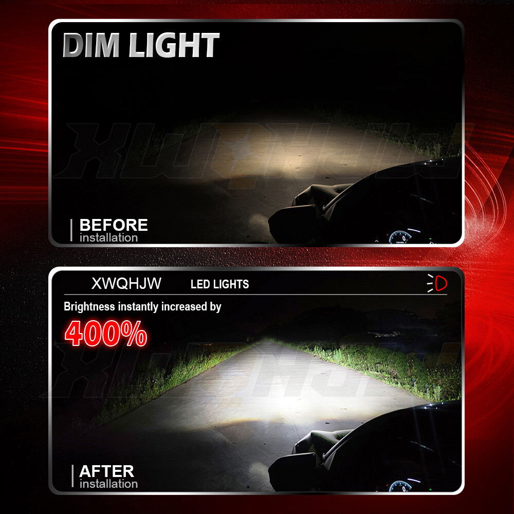For Honda Silver Wing 600 Motorcycle LED Headlight H7 6000K Bright White Bulbs