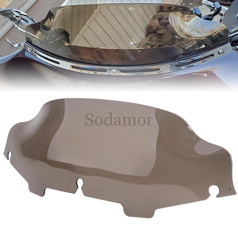 6″ Wave Windshield Windscreen For Harley Electra Street Glide 1996-2013 Black