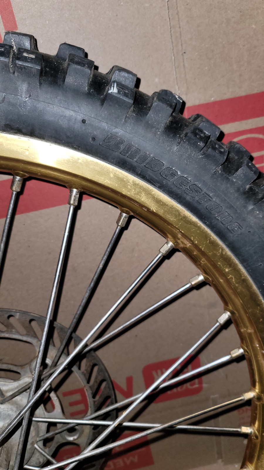89-07 Kawasaki KX250 Excel Takasago Gold Wheelset 89-05 KX125, 89-0, KX500