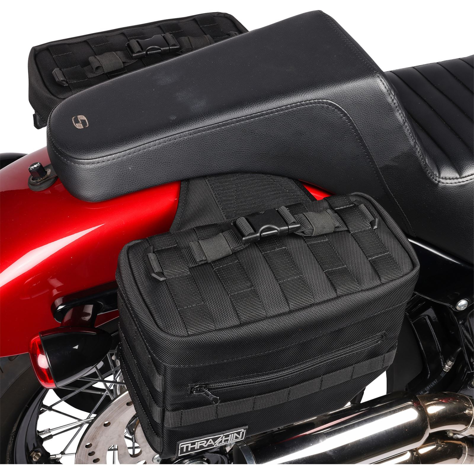 Thrashin Supply Company Essential Saddlebags – Black TSB-0006