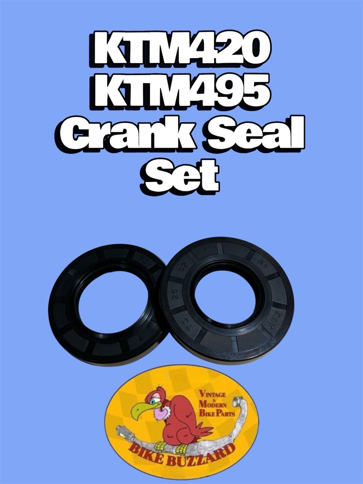 KTM495 KTM420 KTM 420 495 Engine Crank Seals 1979 – 1984 NEW!