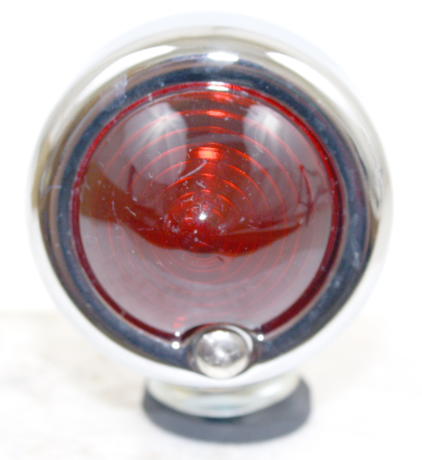 Superior Dixie 12V Chrome Bullet Style Red Marker Light Motorcycle 1 1/2″ D-X2