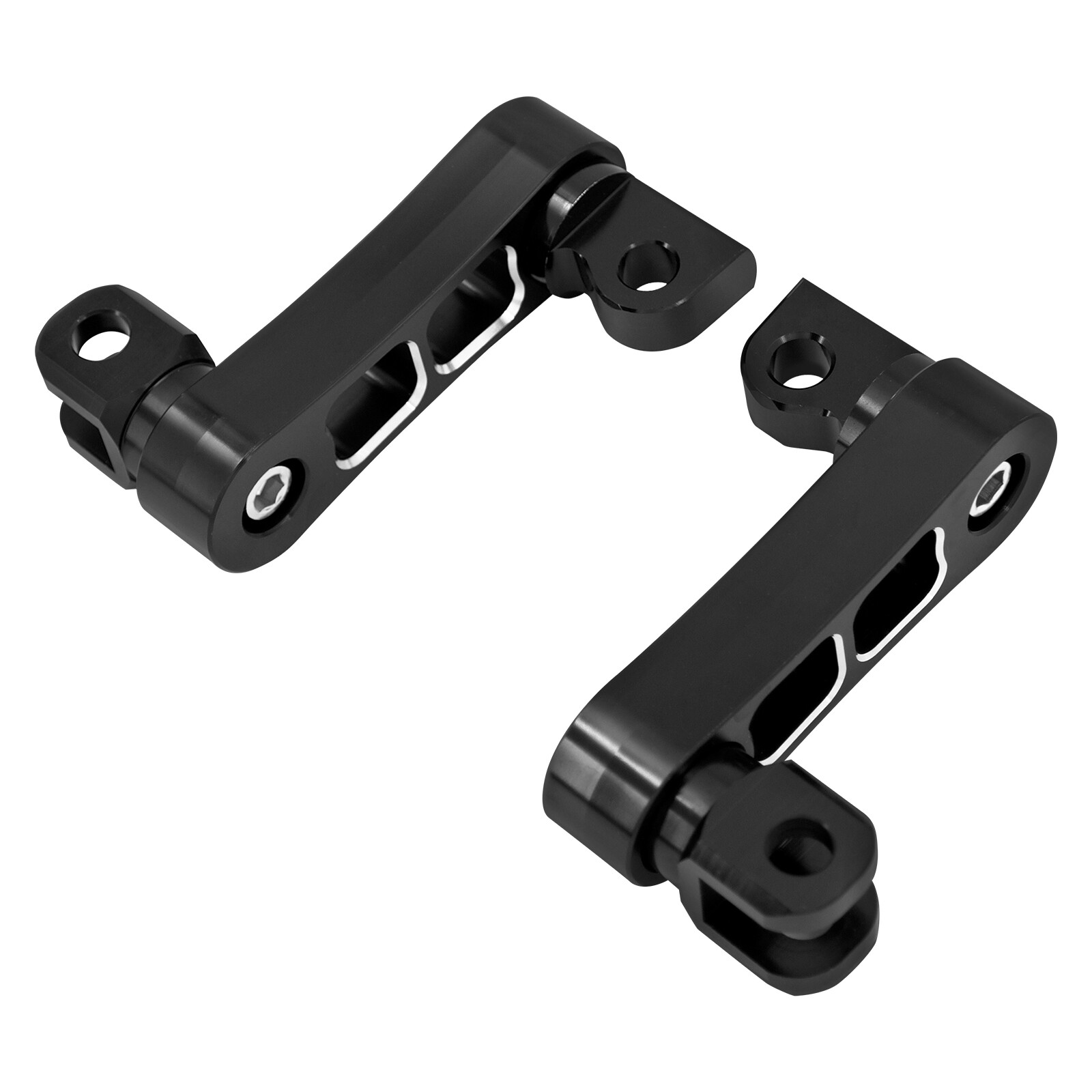 CNC Aluminum Foot Pegs Male Mount Extensions For Harley Touring Dyna Sportster