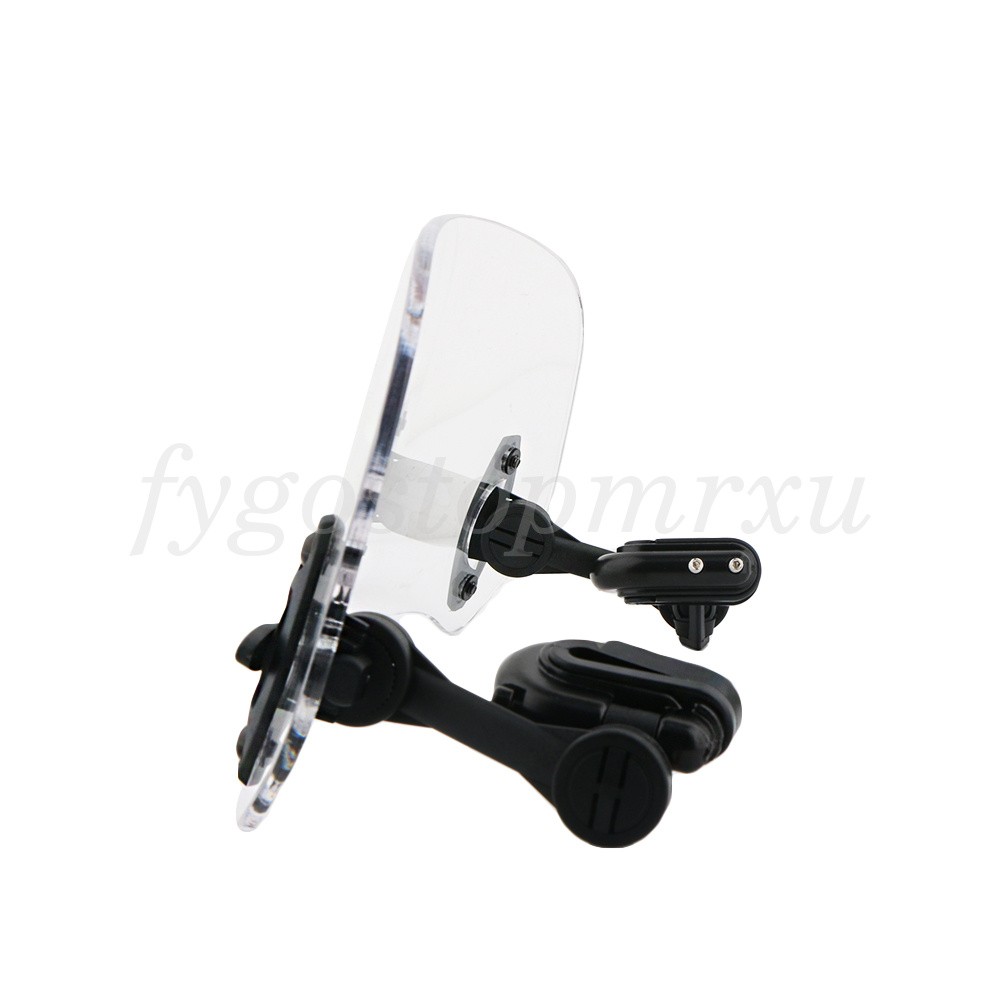Motorcycle Adjustable Clip-On Windshield Extension Spoiler Windscreen Deflector