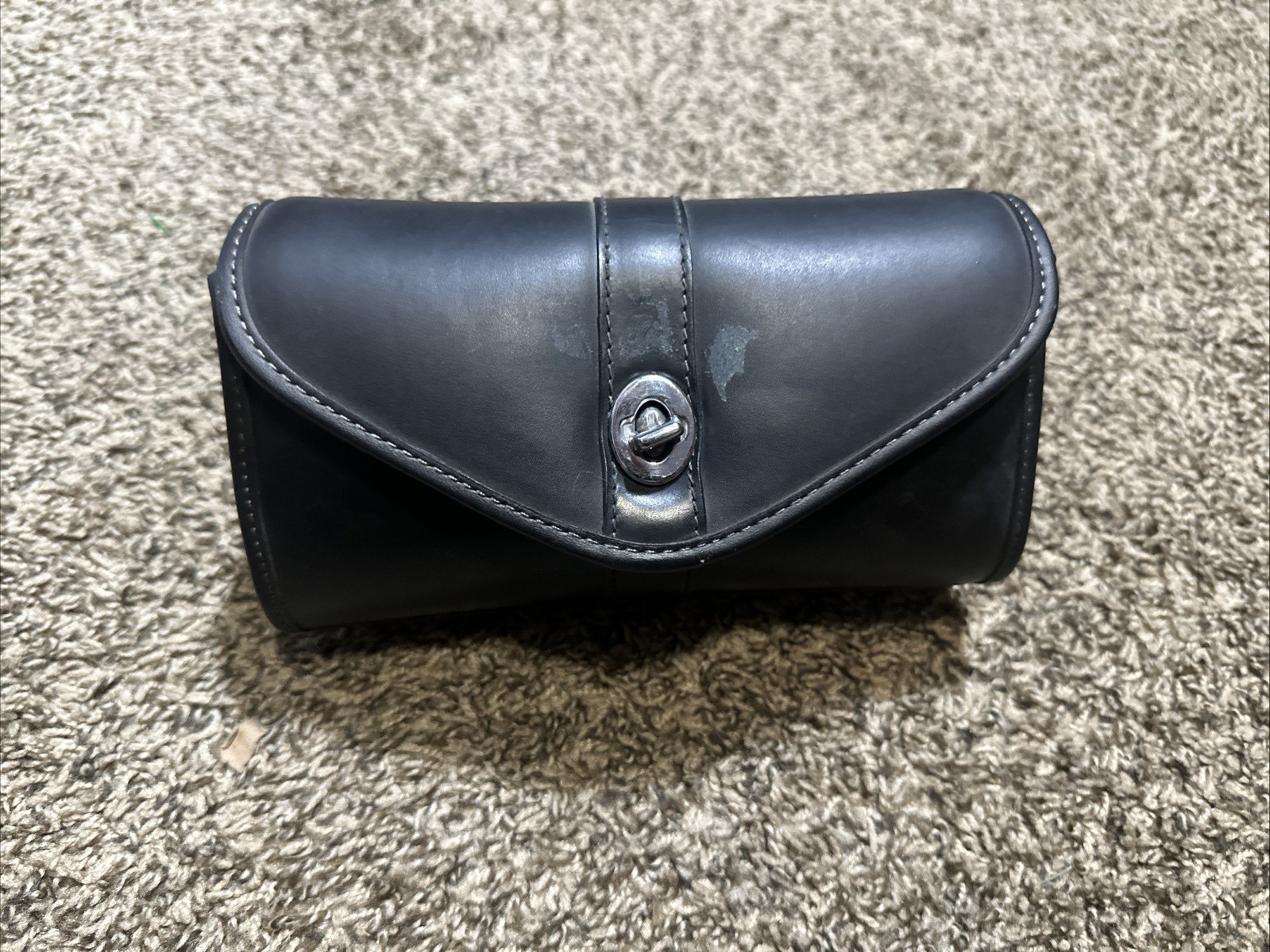 Vintage Leather Handlebar Pouch 8.5”