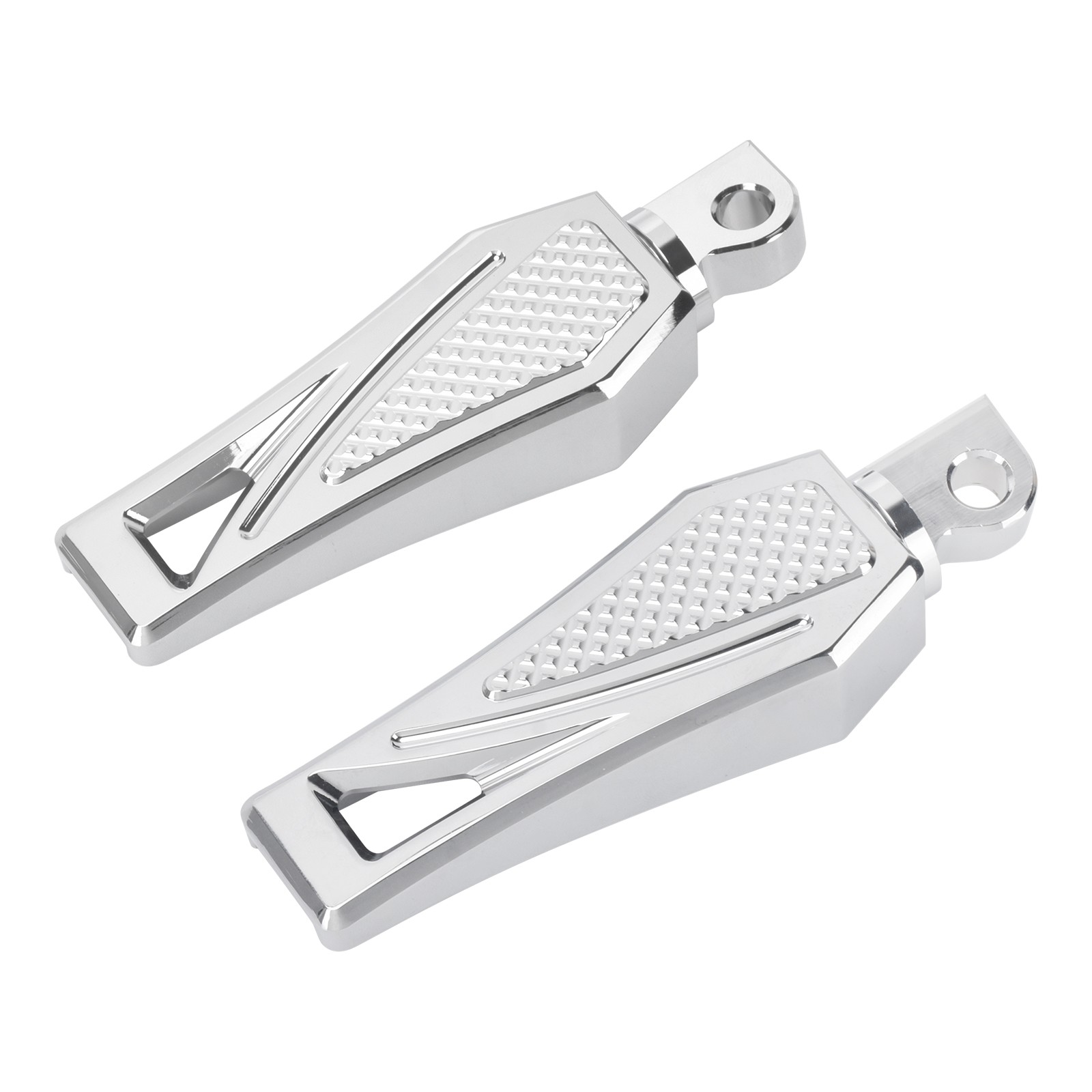 Chrome Rear Foot Peg Foot Rests For Harley Touring Electra Glide Dyna Wide Glide