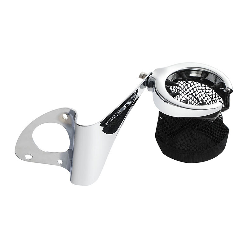 Rear Passenger Drink Cup Holder For Harley Touring Road Electra Glide 2014-2023