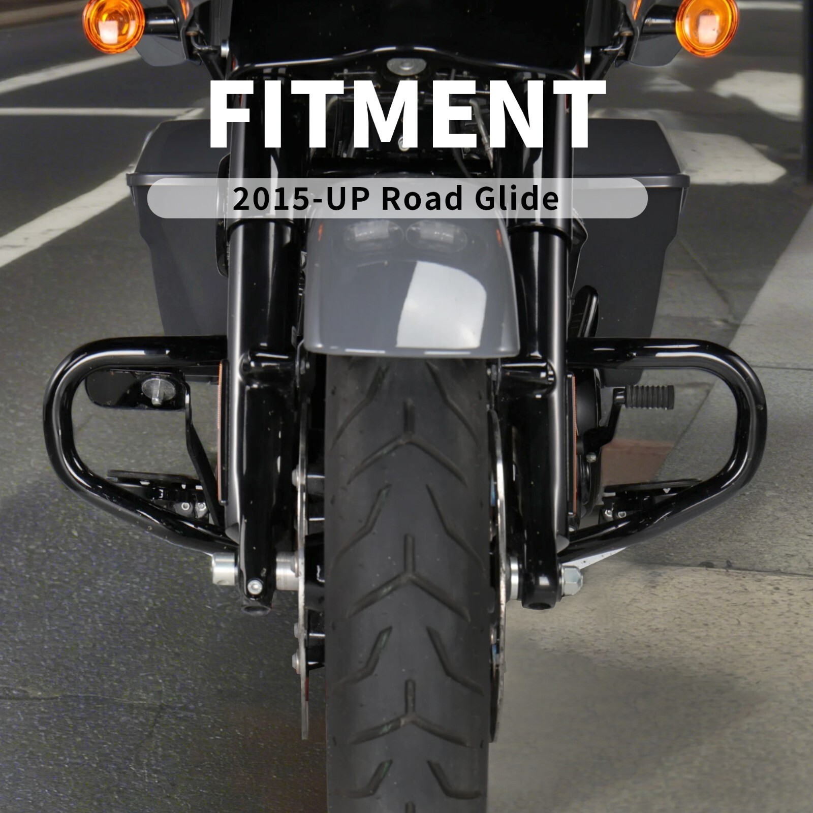 Road Glide Engine Guard Crash Bar for 2015-Later Harley FLTR FLTRXS