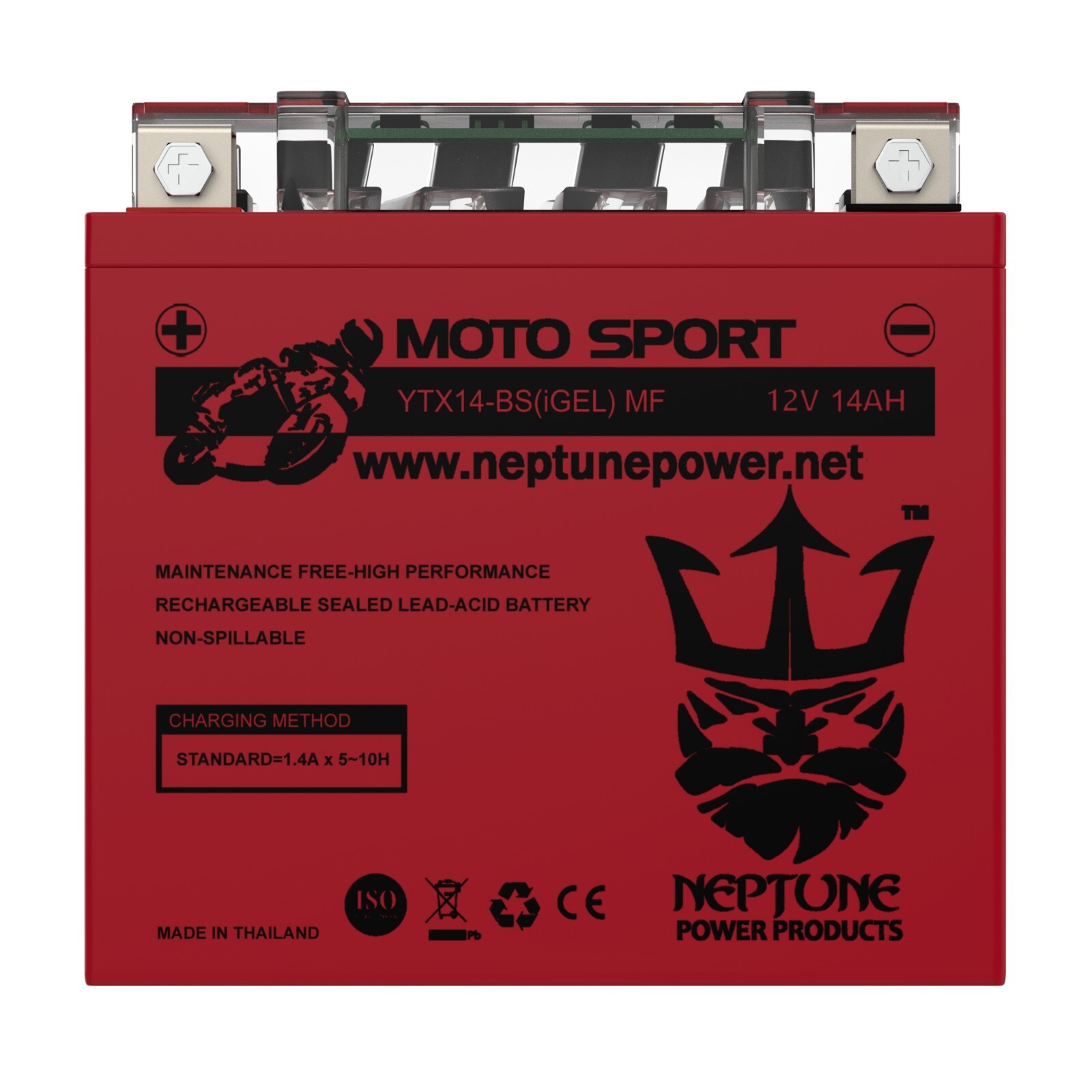 Yamaha YTM225DX TRI-MOTO 1983-1986 YTX14 BS Gel Replacement Battery