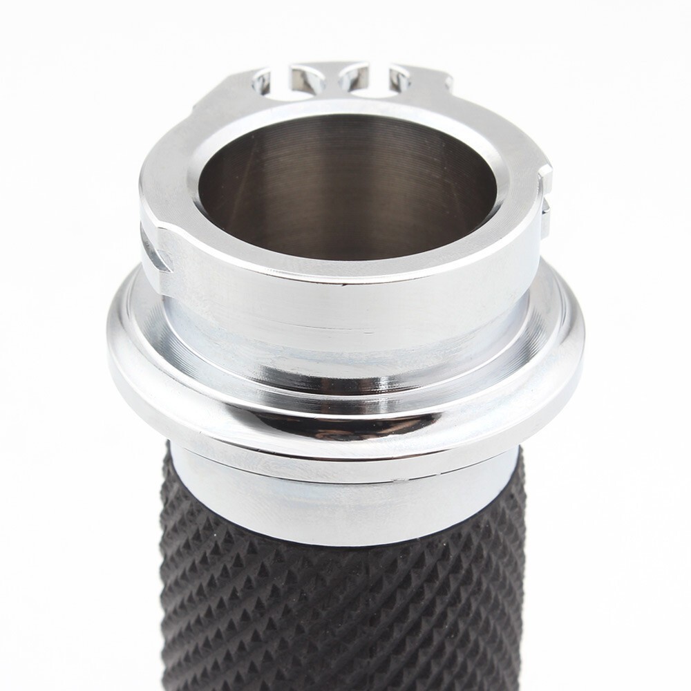 1 Inch/25mm Motorcycle Handlebar Grips Cable Throttle Hand Grips for Harley FXDF