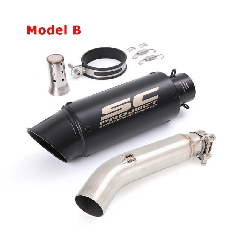 CB300R 2018-2024 for Honda CBR300R Slip on Exhaust Mid Pipe Black Muffler Tips