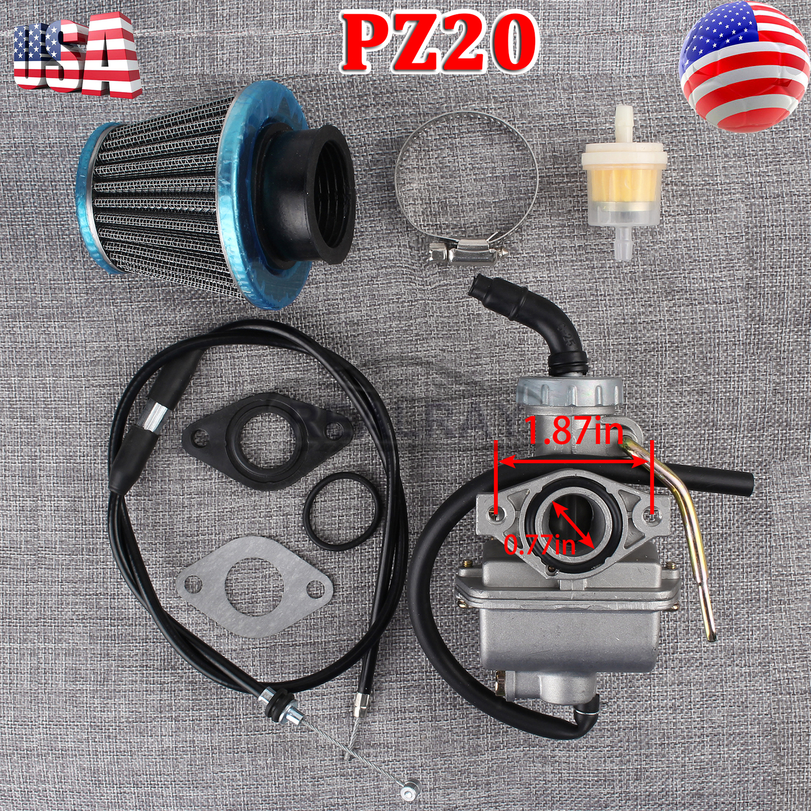 Carburetor PZ16 FOR 50cc 70cc 80cc ATV Quad Go kart UTV SUNL TAOTAO CARB